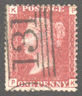 Great Britain Scott 33 Used Plate 157 - PK - Click Image to Close